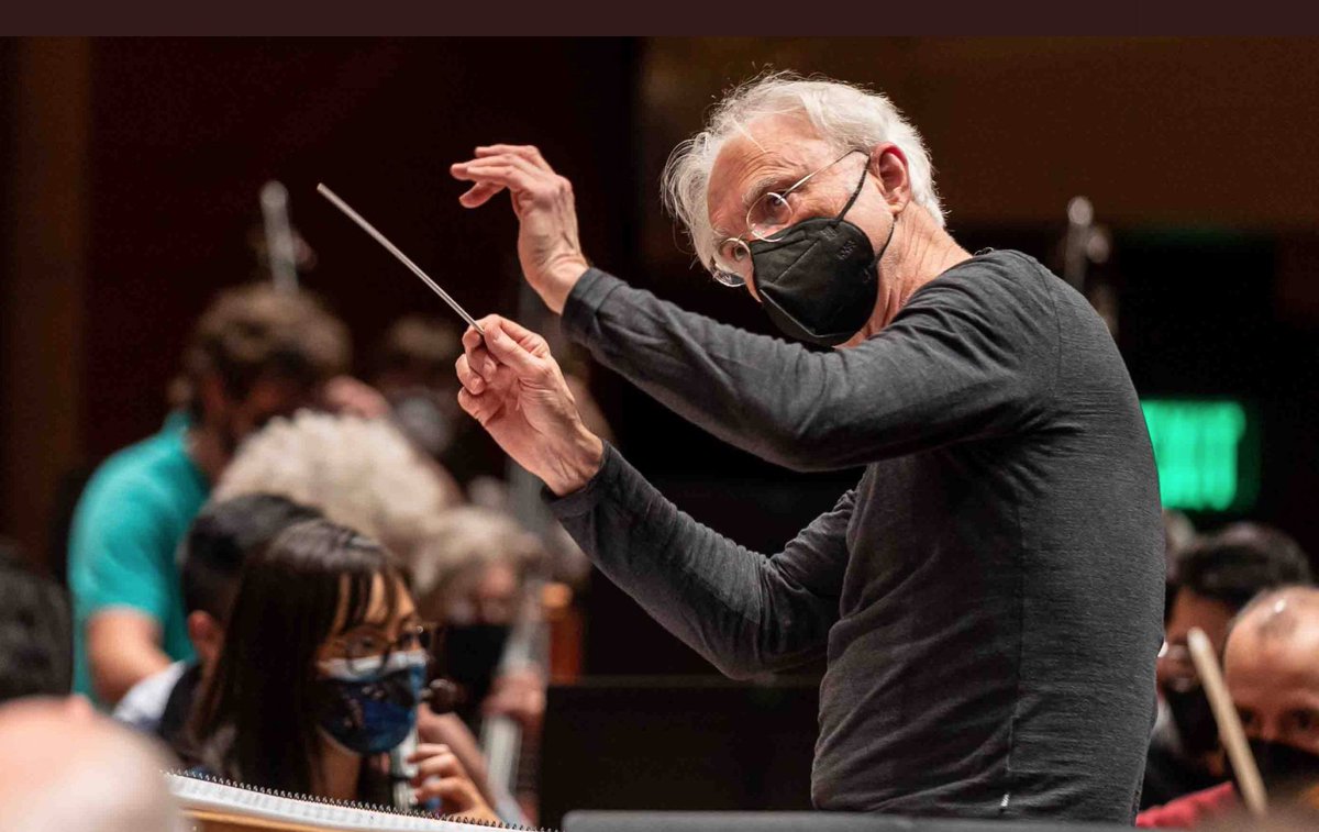 Truly loving conducting <a href="/seattlesymphony/">Seattle Symphony</a> They play the fiendishly difficult "City Noir" with blazing intensity, by turns seductive and violent. A big spike in virus infections plus a torrential rainstorm didn't dissuade a feisty audience from coming to the concert.