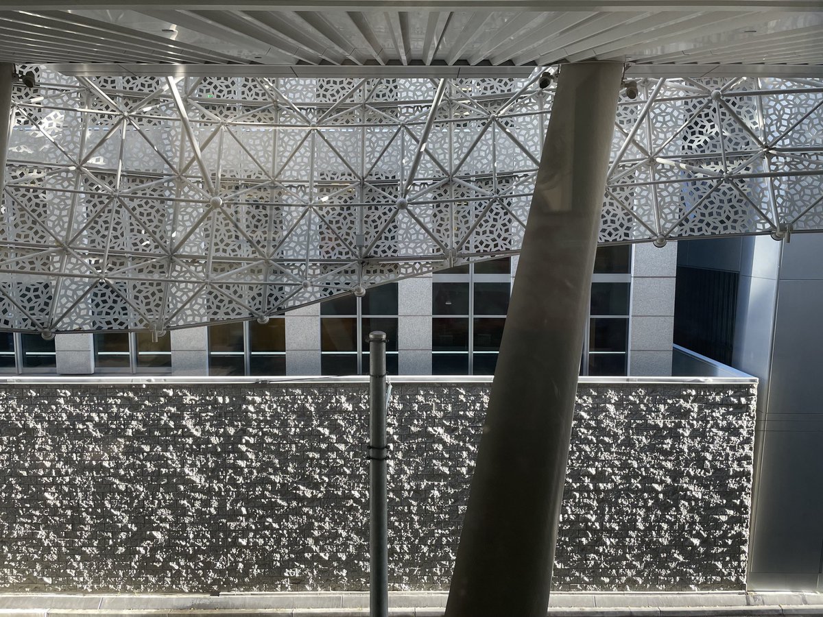 JenniferNorris2's tweet photo. Todays walk at 4pm at Salesforce Park where the sun peeked through before setting. I love the textures the low angle light revealed. ⁦#TransitCenterSF⁩ https://t.co/i1SprqQhtb