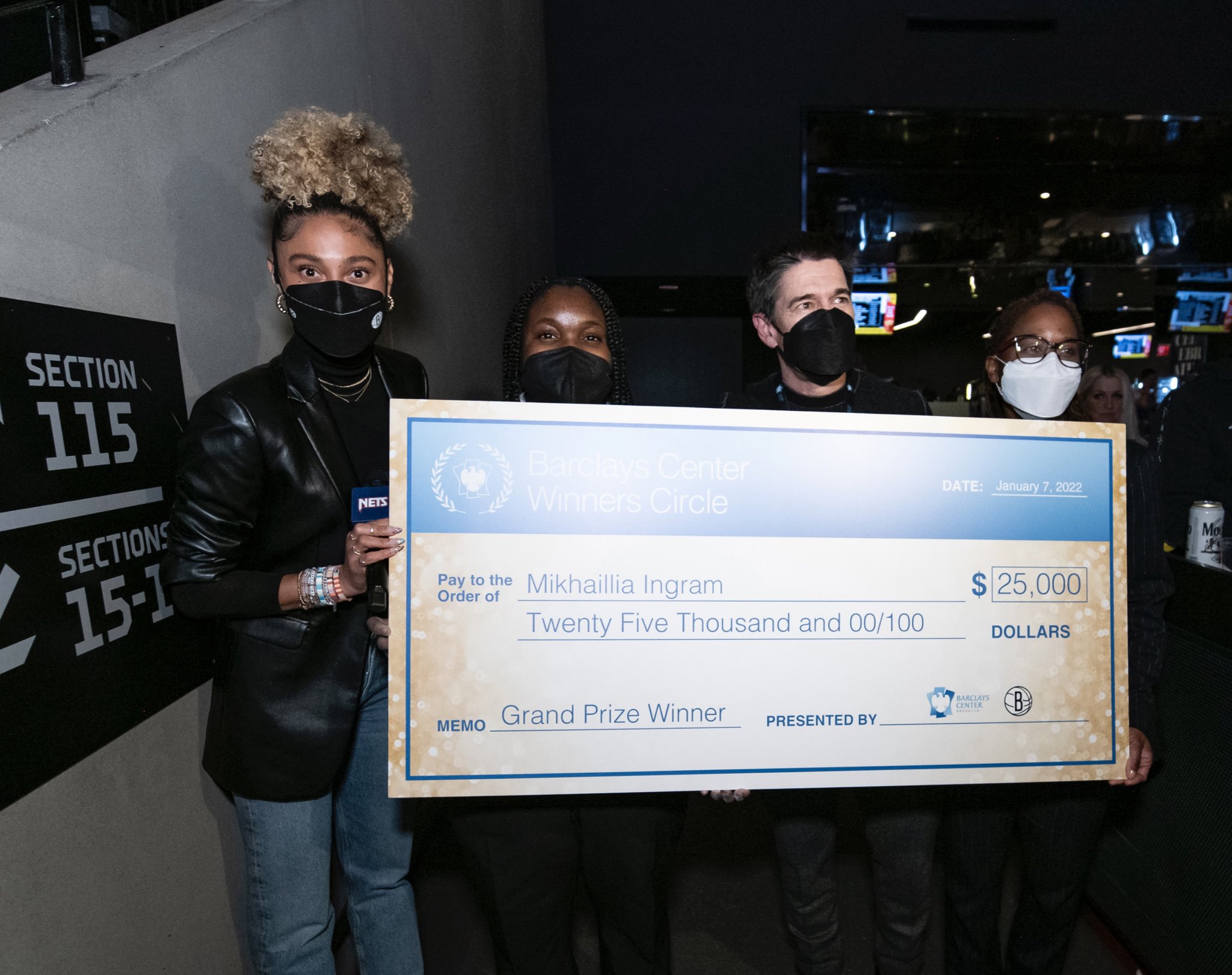 Barclays Center Congratulations To Mikhaillia Ingram Our 25 000 Grand Prize Winner She S An Usher Amp Ticket Taker And Has Worked At Barclays Center Since Day One View Open Positions T Co Qysexqzwhe