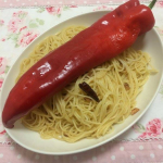ちょうど6年前に作った!クソデカペペロンチーノがこちらw