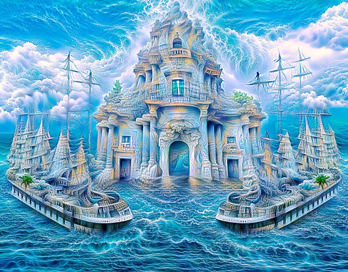 ⛵️🕍
#nfteers #surrealism #digitalart #ganart
