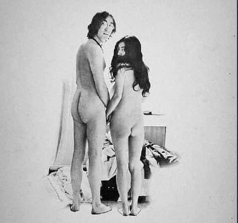 John Lennon butt crack or Yoko Ono butt crack