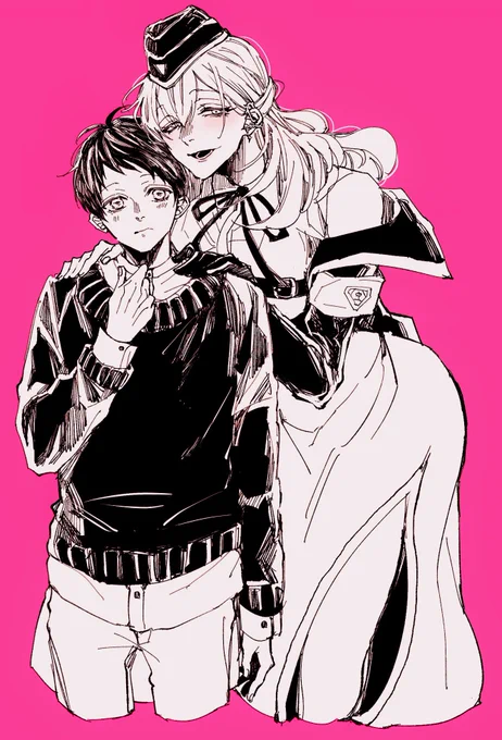 描きたかったよつつじくんとほのぼのさん!!落書き楽しいーーーーっっっ🕺 