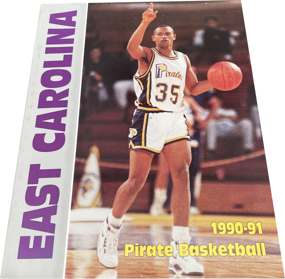 College Sports Logos on X: ECU Pirates used to have a script Pirates on  their men's basketball uniforms mimicking the Indiana Pacers' design of the  same time. Similar logo on shorts too. #