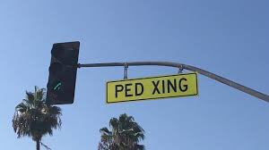 Faizan_4li's tweet photo. While in LA my wife kept asking why the entire city was built on the same road whenever she saw this sign 
Turns out “ped xing” is not a road name in Chinese. It’s short for pedestrian crossing 😂😂 https://t.co/fA3b98ZS8v