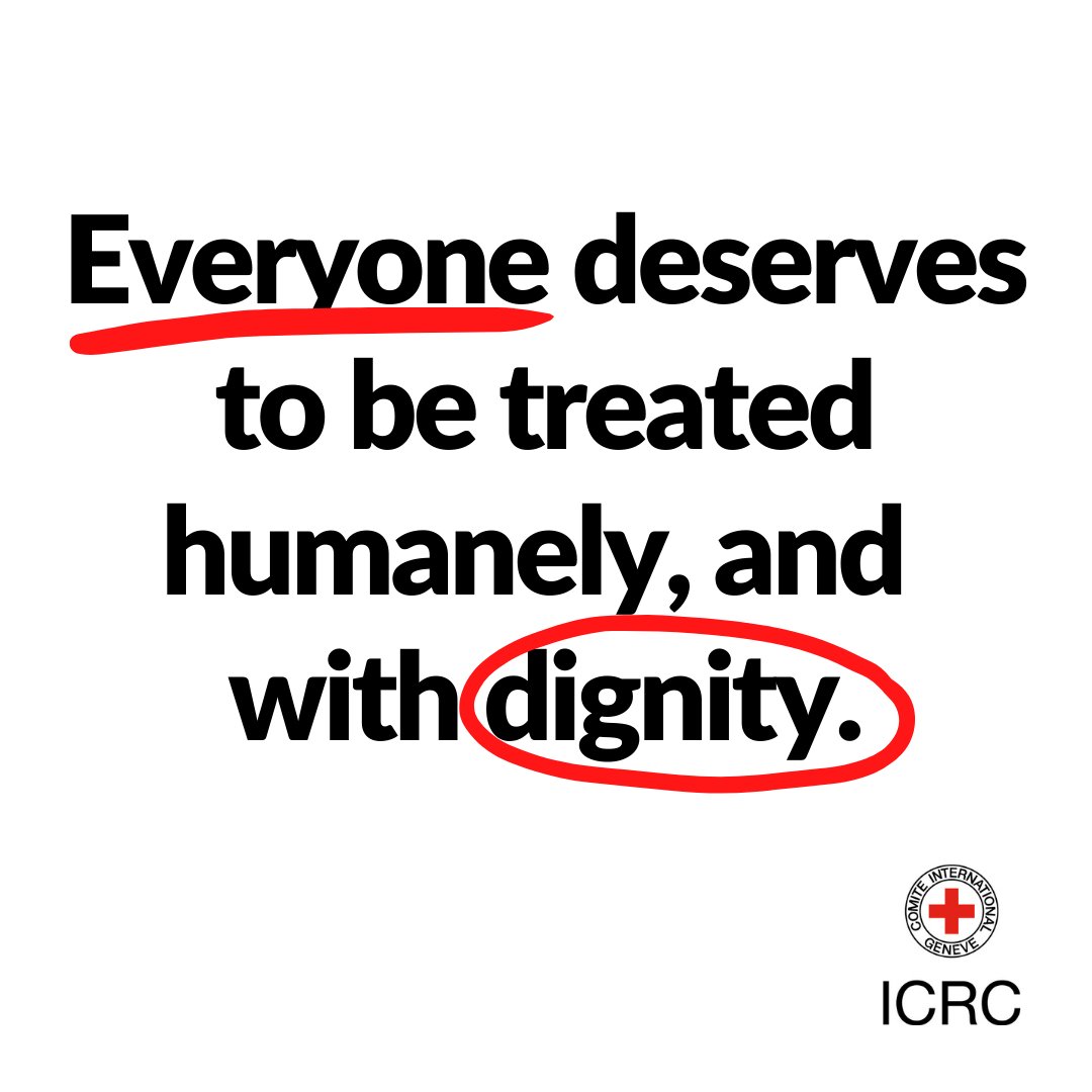 ICRC's tweet photo. No exceptions. https://t.co/nPA5gNa65u