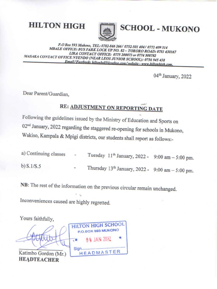 Hilton High School-Mukono tweet media