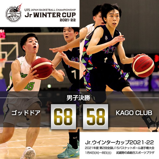 ジュニアウインターカップ21 22結果速報 出場チーム 組み合わせ ライブ配信 U15バスケットボール選手権 ずっとスポーツ