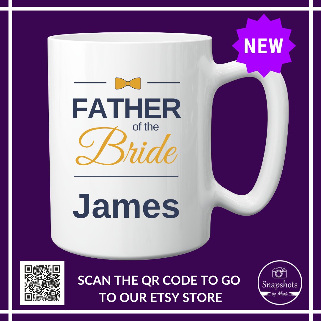 SnapshotsPhoto5's tweet photo. Another newbie for you this morning! Let us know what you think!

https://t.co/q6cQWXKbC1

#personalisedgift #personalisedmug #gifts #wedding #weddinggift #hen #stag #bridalgifts #fatherofthebride #partygifts #mugs #sublimation #etsyseller #smallbusiness https://t.co/MS7NoPiw11
