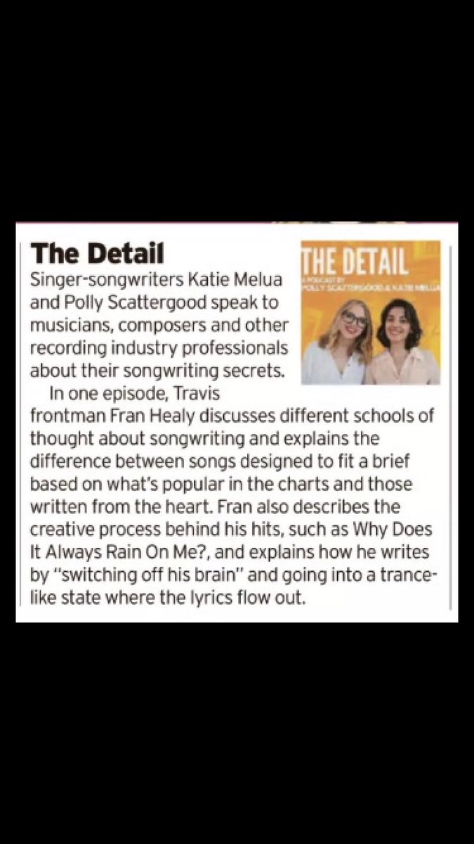 Katie Melua (@katiemelua) on Twitter photo Yeeeah! Our podcast is one of the pick of the week at <a href="/DailyMirror/">The Mirror</a> and <a href="/Daily_Express/">Daily Express</a> podfollow.com/1595560773?fbcโฆ <a href="/pollyworld/">Polly Scattergood</a> Yeeeah! Our podcast is one of the pick of the week at <a href="/DailyMirror/">The Mirror</a> and <a href="/Daily_Express/">Daily Express</a> podfollow.com/1595560773?fbcโฆ <a href="/pollyworld/">Polly Scattergood</a>