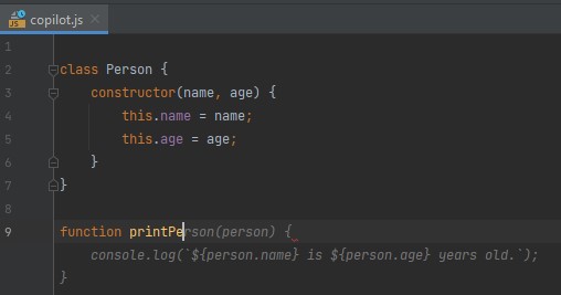 Playing around with #GitHub #Copilot is fun and scary at the same time. I'm surprised how much the AI can infer from a few lines of code. The generated log message shows that the context is mapped correctly.  Copilot recognizes the intent after just a few characters. Fascinating!