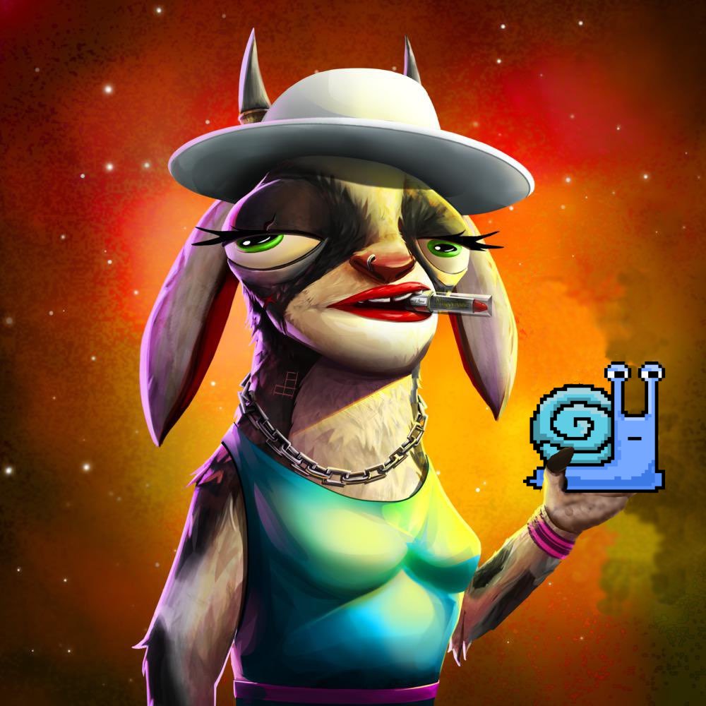 Good morning! Today we announced a collab #NFTGiveaway  with the <a href="/BcBillies/">Blockchain Billies</a>. Their art is unique and the have a very welcoming community.

Go take a look in our Giveaways channel in Discord in order to take part !

Join us here: discord.gg/qTQchd7eXF

#Airdrops #Solana #NFTs