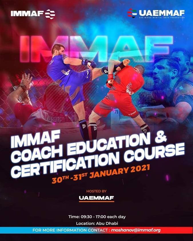 AMoshanov's tweet photo. Becoming IMMAF certified coach means full recognition of the sport. Don't miss the chance, 2 places left. https://t.co/3Iy7gqV5eW