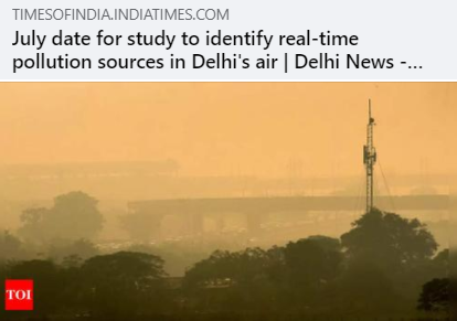 ValluriTA's tweet photo. A project involving a real-time source apportionment study to identify the sources of pollutants in Delhi’s air will become operational in July 2022 #airpollution #emissioninventory #pollution #airquality #technology #India https://t.co/GLPWnixb6E https://t.co/Sk2WrCw7F1