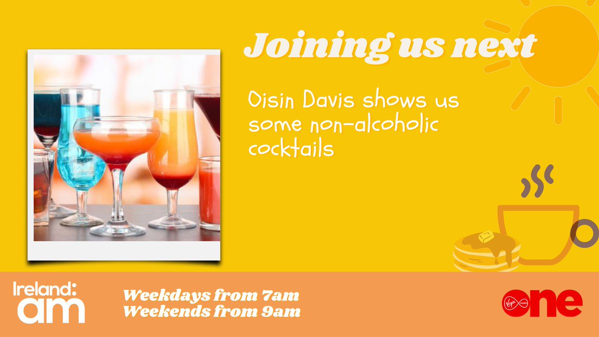Ireland AM (@irelandamvmtv) on Twitter photo NON-ALCOHOLIC COCKTAILS
<a href="/OisinTweets/">Oisin Davis</a> joins us on the line with some alcohol free cocktails, that are just as fun, without the added Hangover.
Check out the recipes here:
virginmediatelevision.ie/shows/irelanda…
#IrlAM NON-ALCOHOLIC COCKTAILS
<a href="/OisinTweets/">Oisin Davis</a> joins us on the line with some alcohol free cocktails, that are just as fun, without the added Hangover.
Check out the recipes here:
virginmediatelevision.ie/shows/irelanda…
#IrlAM
