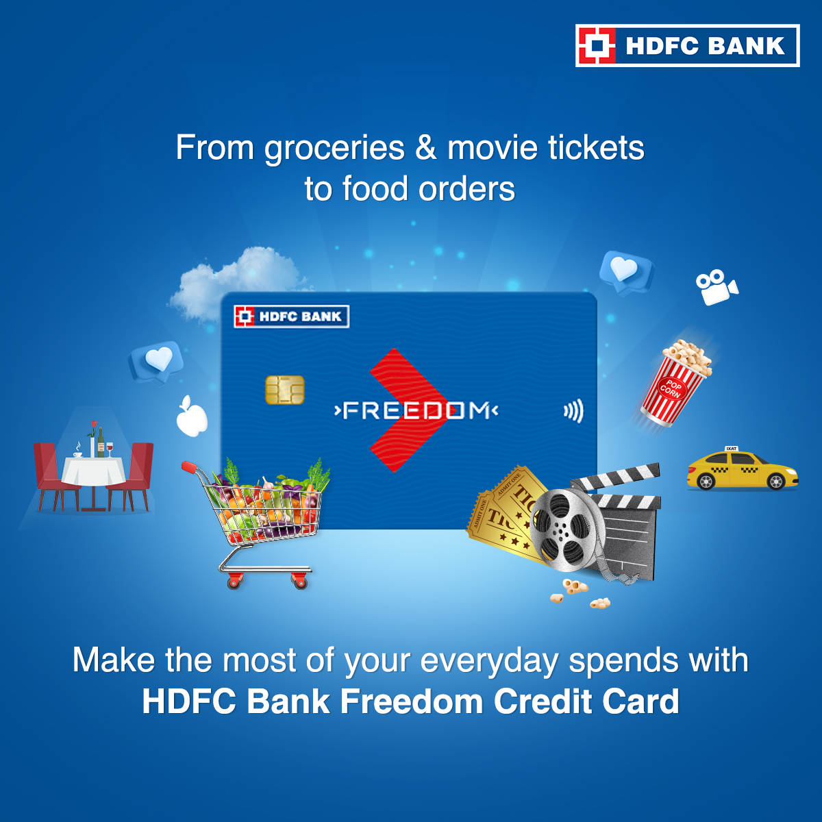 HDFC Bank on Twitter "Live max with HDFC Bank Freedom Credit Card