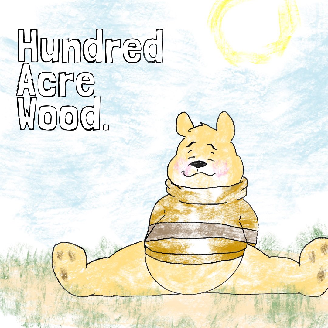 100acreW's tweet photo. Title/cover
Little design concept and title, wanna go for a warm fuzzy and chill vibe, while having a sorta “the office” vibe, hope I can convey that better lol,
Hope to hear what ya guys and gals think~ ^^
#WinnieThePooh #hundredacrewood. #public_domain #cover #furryart https://t.co/TxSBRBk7Xe