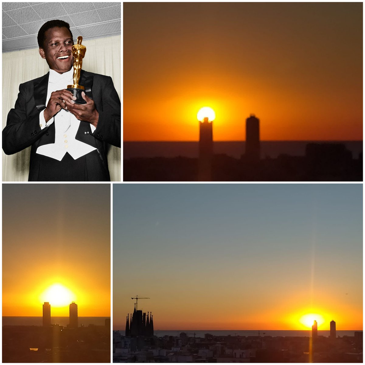 XG7AV's tweet photo. #SidneyPoitier un gran #actor que va obrir portes a la #Igualtat a #Hollywood i al #Món #Equality #World #Barcelona #Light #Sky 🌟🙏🏽 https://t.co/COVPULxsPI