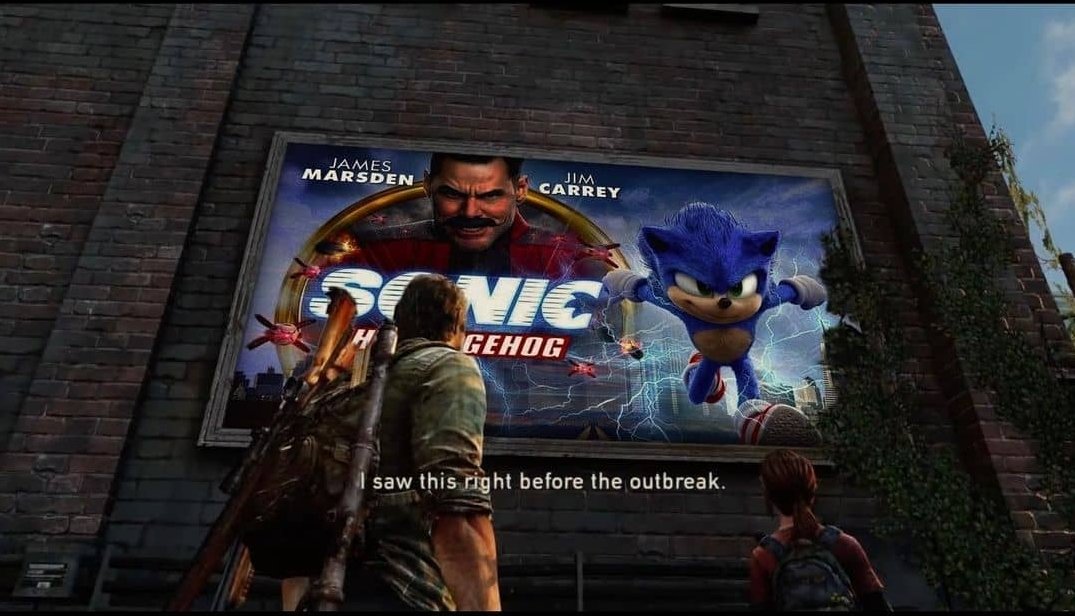 Its still pretty wild to me that Sonic The Hedgehog was the last movie i saw in theaters before the virus outbreak happened https://t.co/j9bOFofY9r