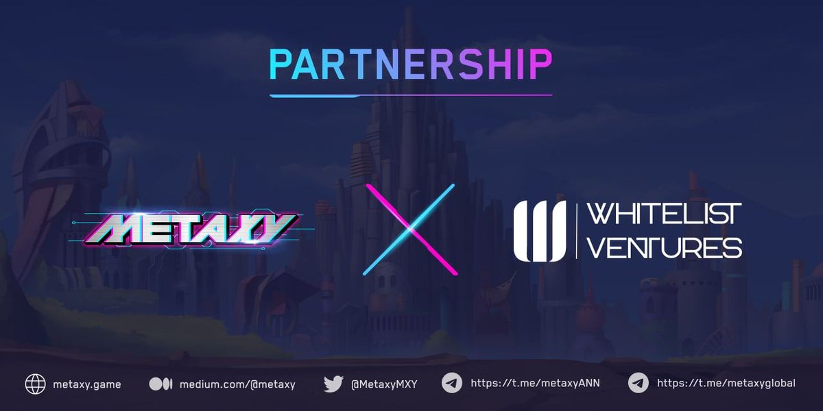 Friends, we are happy to announce our partnership with <a href="/MetaxyMXY/">Metaxy Official</a>🔥

15 Winners will receive $100 #Airdrop each in project tokens PrivateRound allocation absolutely free
📆Deadline 15th January at 11:00UTC

Detailed conditions for participation in the post t.me/whitelist_en/1…