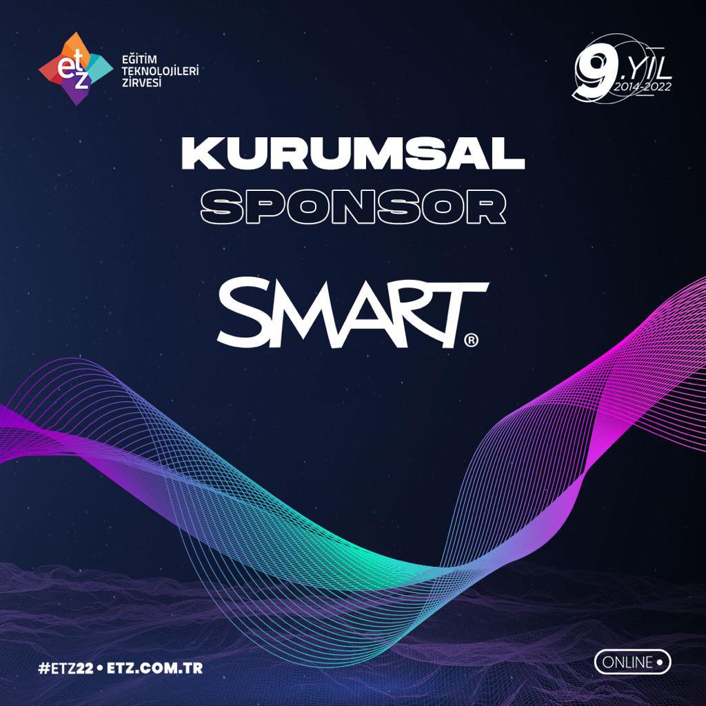 9. Eğitim Teknolojileri Zirvesi’nin gerçekleşmesine katkı sağlayan Kurumsal Sponsorumuz Smart’a teşekkür ederiz. 💫 Birbirinden değerli konuşmacıların buluştuğu #ETZ22’nin kayıtları başladı. Siz de hemen yerinizi ayırtın: etz.com.tr