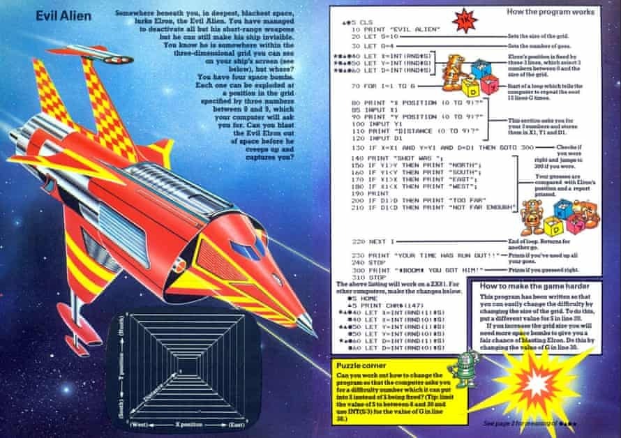 70sscifi's tweet image. Usborne’s 1980s range of childrens’ coding books have been released as free PDFs