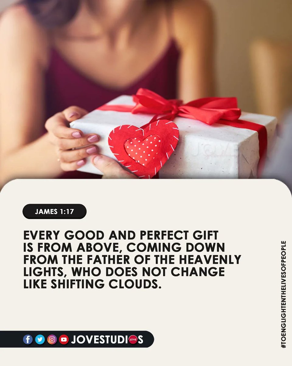 JoveStudios's tweet photo. James 1:17 | @JoveStudios https://t.co/H5bHl9YfZK