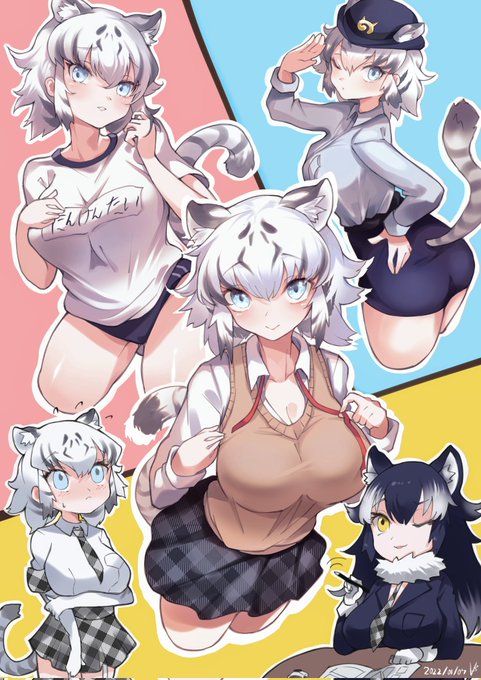 #けものフレンズ
ホワイトタイガーさん詰め合わせ 