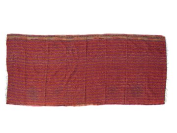 Handmade long Silk Kantha Scarf Head Wrap Stole Dupatta Stitched Embroidered Scarf Veil Boho KR69