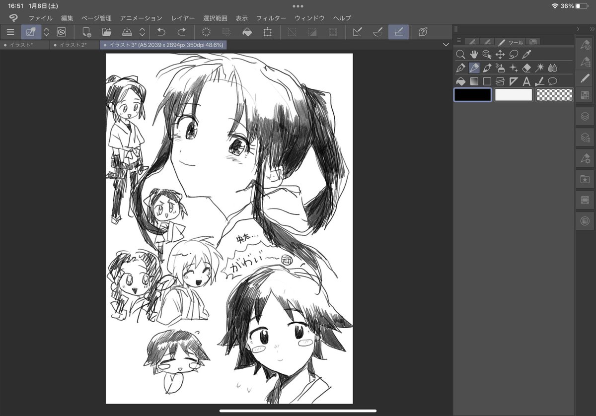 絵の練習するつもりだったのに……………………………… 
