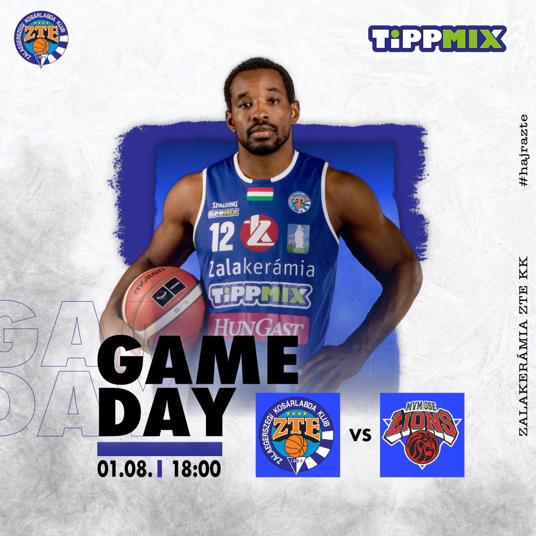 NB1/A Alapszakasz 1️⃣7️⃣. forduló 🔵⚪️
🏀 <a href="/zte_kk/">Zalakerámia ZTE KK</a> - MVM-OSE Lions 
🏢 Zalakerámia Sport-és Rendezvénycsarnok
⏱ 1️⃣8️⃣: 0️⃣0️⃣
🎫 jegy.ztekosar.hu/zte-oroszlany

Hajrá Fiúk! 💪🏻

<a href="/zte_kk/">Zalakerámia ZTE KK</a>
