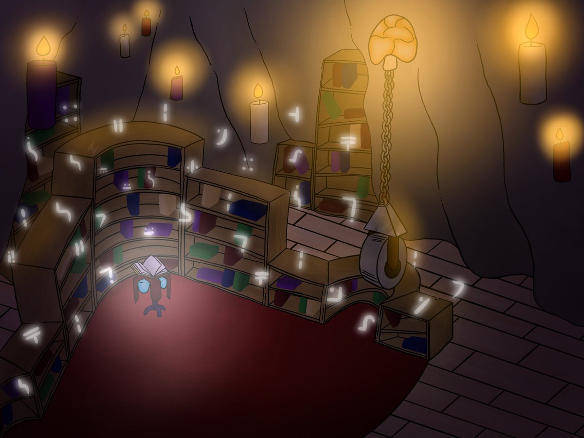 PanguinArt's tweet photo. I tried to turn a screenshot into an illustration for background/dynamic lighting practice, this was hard.

(Screenshot from @RandomizerRoyal ) https://t.co/ap1NazJiVq