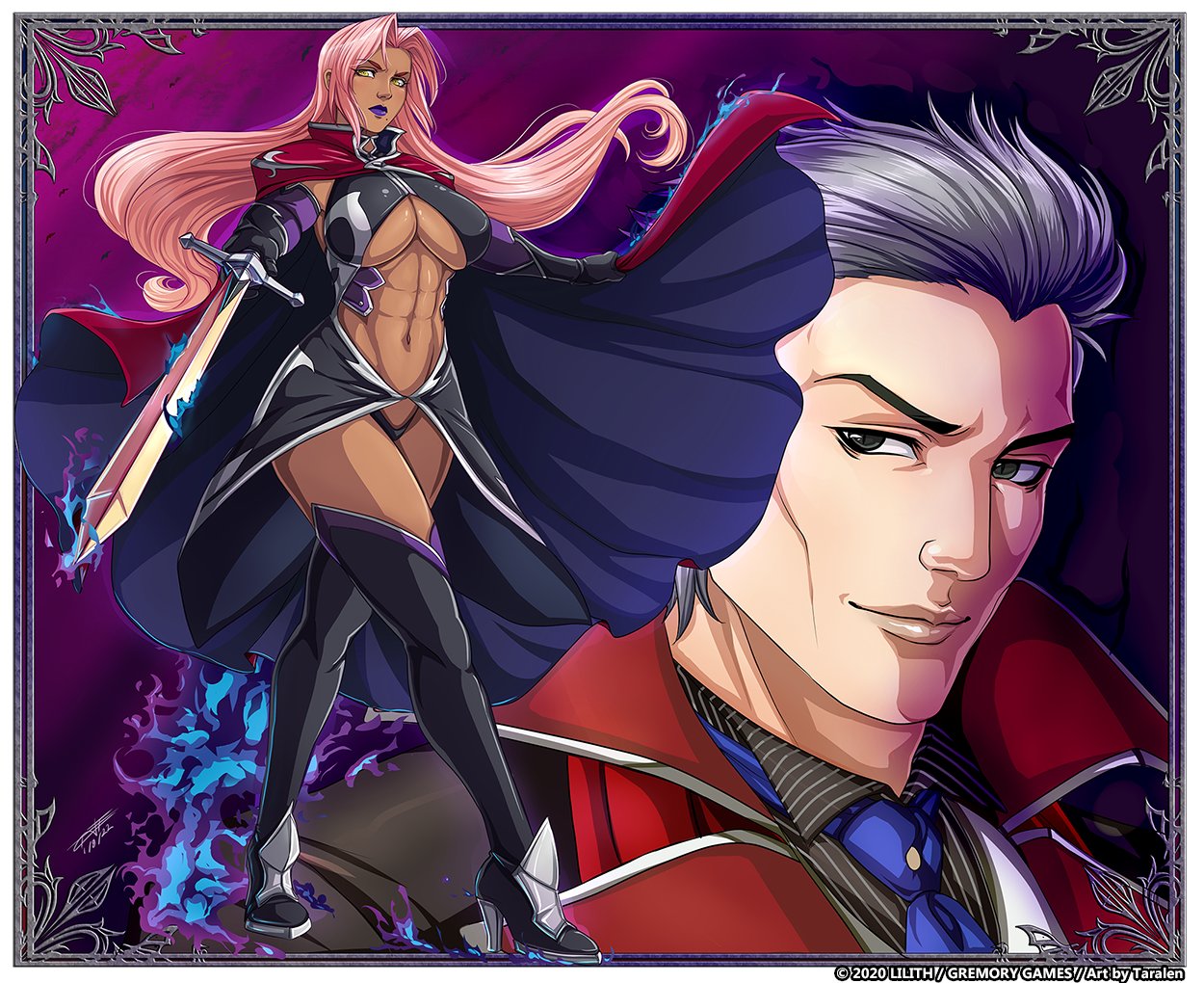 taimanin 🕻 ターレーレン 🕽 در X: «My entry for the Action Taimanin fanart contest! Took  me a few days, but I'm happy with the result. Hell Knight Ingrid and  Vampire King Edwin Black. #
