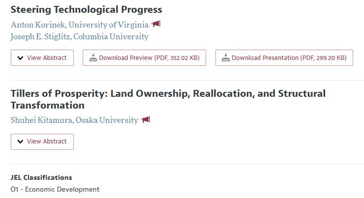 Shuhei Kitamura (@shuheikitamura) on Twitter photo I'm looking forward to our session on economic growth and structural transformation on Saturday (3:45-5:45 EST) hosted by <a href="/MelissaLDell/">Melissa Dell</a>. I'm presenting my work on land reform and structural transformation using historical data of Japan. #ASSA2022 aeaweb.org/conference/202… I'm looking forward to our session on economic growth and structural transformation on Saturday (3:45-5:45 EST) hosted by <a href="/MelissaLDell/">Melissa Dell</a>. I'm presenting my work on land reform and structural transformation using historical data of Japan. #ASSA2022 aeaweb.org/conference/202…