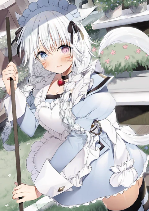 メイドみこて💙🤍  #FF14 