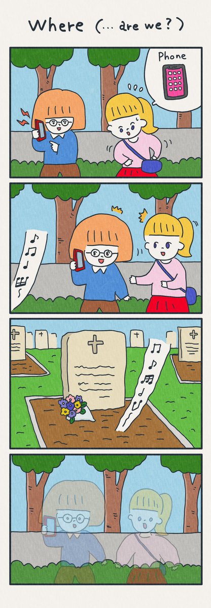 4コマ漫画
「Where ( …are we? )」 