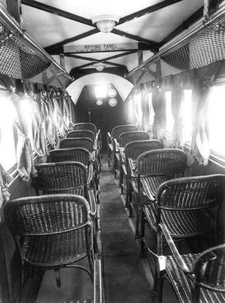 anandmahindra's tweet image. From my #signalwonderbox. The interior of a commercial plane from Imperial Airways, the first British commercial airline in 1936.
©️ The Historian&apos;s Post
In these times of anxiety-ridden air travel, a refreshing throwback to when flying was like relaxing on a wicker easy chair