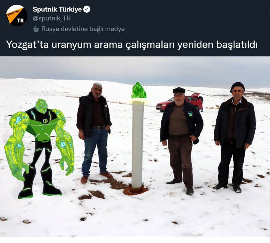 ekibe bak... uranyum avcıları