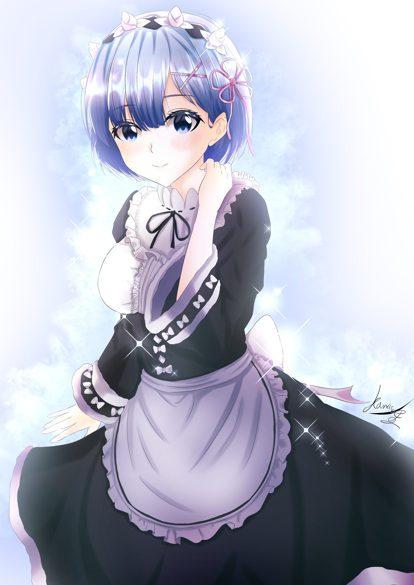 かわうその里 イラスト イラスト好きさんと繋がりたい リゼロ Reゼロから始まる異世界生活 レム メイド メイド服 水瀬いのり 水瀬いのりweek イラストレーター イラスト企画 可愛い 可愛いは正義 描いてみた オリジナル Cv水瀬いのり 応援