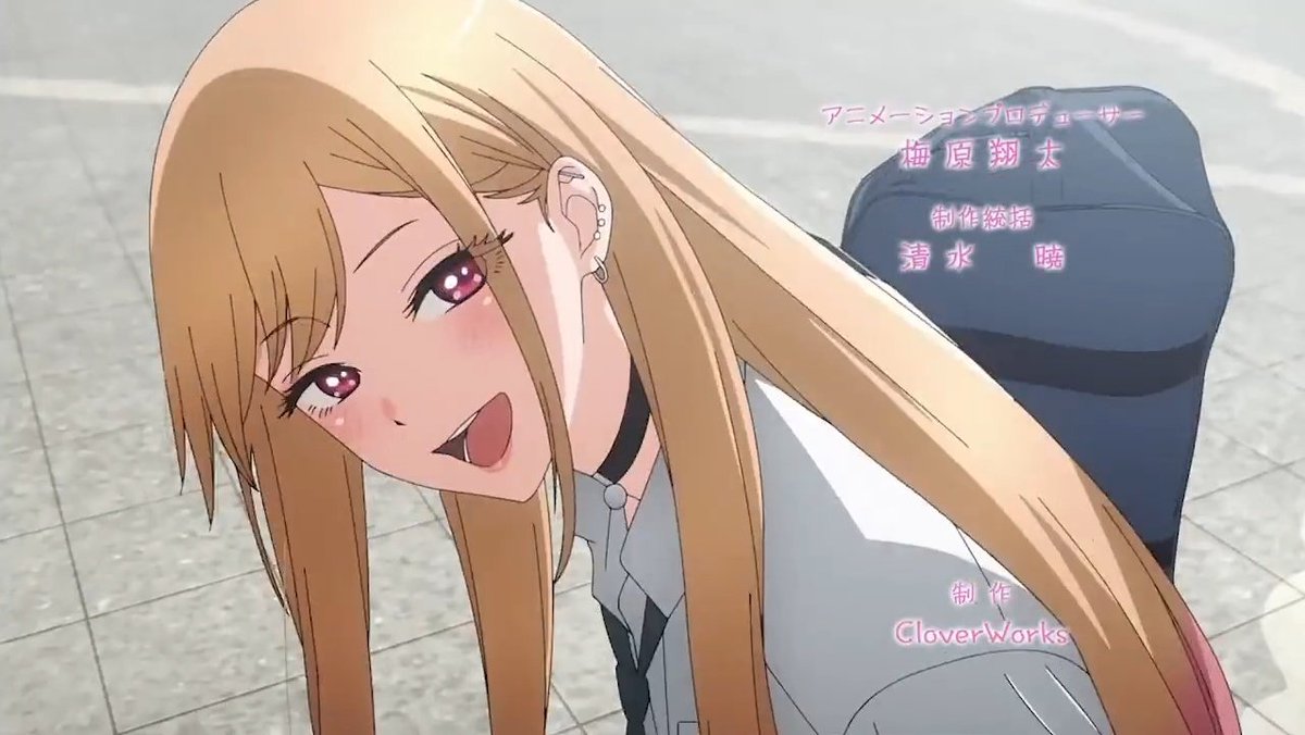 Senjougartin's tweet photo. Que hermosa se ve Marin Kitagawa en el opening 🛐 https://t.co/cQ3Jky7LBK