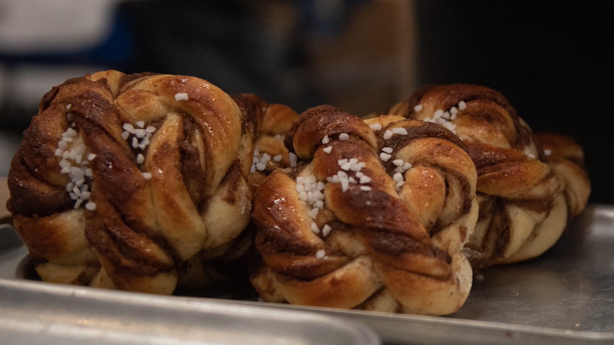 Have you tried our new Cinnamon Knots?⁠
If you have, what did you think?⁠
If you haven't, why not?!⁠
⁠
Available Tuesday-Saturday across all sites in limited quantities.⁠
⁠
Hashtag of the day:⁠
#CinnamonBunButKnotAsYouKnowit⁠