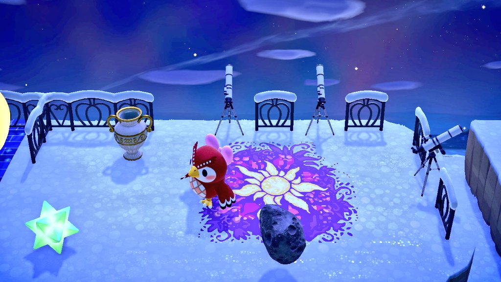 NinDasom's tweet photo. Celeste in the observatory 🌠 #celeste #shootingstars #ACNH #celesteacnh #AnimalCrossingNewHorizons https://t.co/5IkPN5nUZv