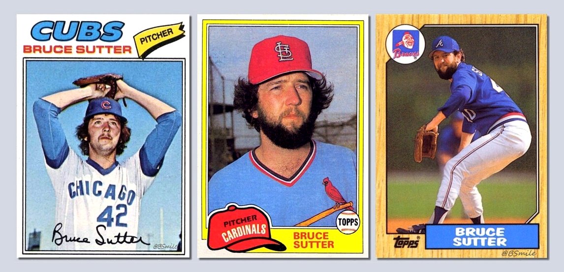 Happy Birthday to HOF Bruce Sutter! He is STILL getting paid by the  ( Photo Credit: ) 