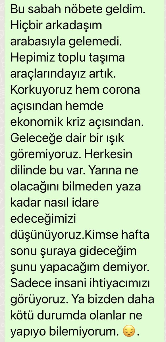 Bir çok insan bu durumda. Gerçekler bunlar. Sağır yürekler duyar mı?