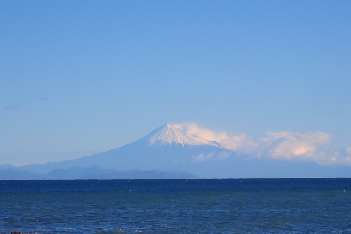 ＃富士山 ＃御前崎市 この位で見る富士山がいいなぁ～