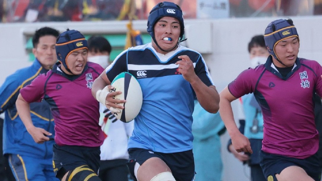 全国高校ラグビー大会🏉決勝 #東海大大阪仰星 vs. #國學院栃木 ゲイン