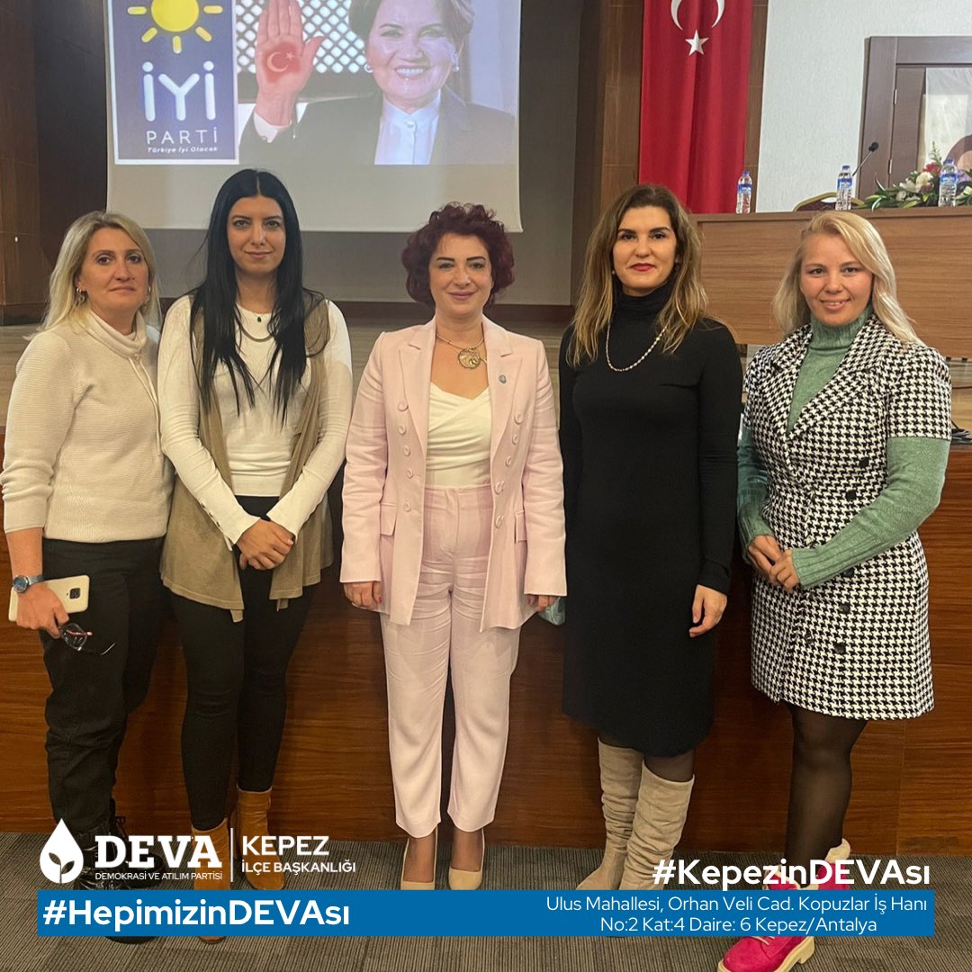 İdari ve Mali İşler Başkanımız Sn. Birgül VİCİR ve Doğa Hakları ve Çevre Politikaları Başkanımız Sn. Hüsniye ÇELEBİ, İYİ Parti Konyaaltı Başkanlığının düzenlediği “Engel Yoktur” paneline katıldılar.