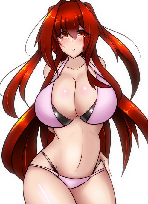 ピンクの水着が似合うましろちゃん!! 