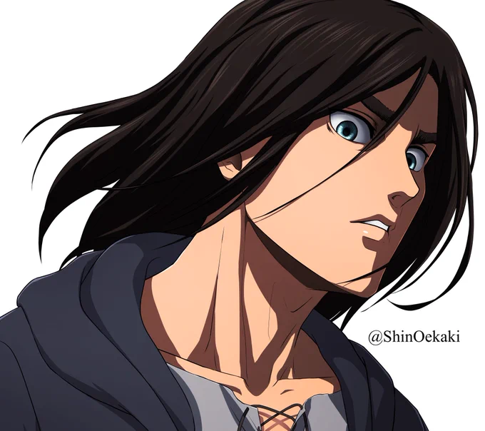 「進撃の巨人 attack on titan」
エレン・イェーガーのイラストです。 