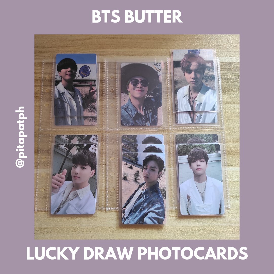 pitapatph's tweet photo. [ Onhand ]

BTS BUTTER Lucky Draw Photocards
🍇 800php each
🍇 MOP: GCash, Paymaya
🍇 MOD: GoGo Xpress
🍇 wts lfb ph bts luckydraw pc powerstation m2u 

will send a video of the condition 😊 https://t.co/es1NoRDdoI